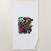 Dier Halloween Strandlaken (Voorkant)