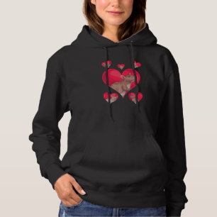 Dier Hart Huisdier Eigenaar Rat Schattige Rat Hoodie