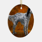 Dier - Hond - De Engelse Setter Keramisch Ornament (Rechts)