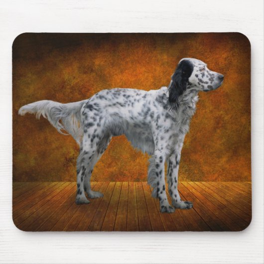 Dier - Hond - De Engelse Setter Muismat (Voorkant)