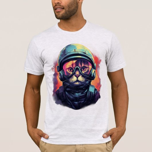 Dier in de ruimte Cat 1 T-shirt (Voorkant)