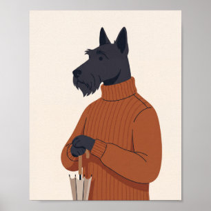Dier in trui kunst nr. 9 poster