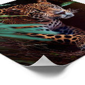 Dier in wilde natuur, niet-gedomesticeerde kat poster (Hoek)