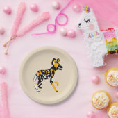 Dier -Kaapse jachthond -Wildlife - Natuur Papieren Bordje (Feest)