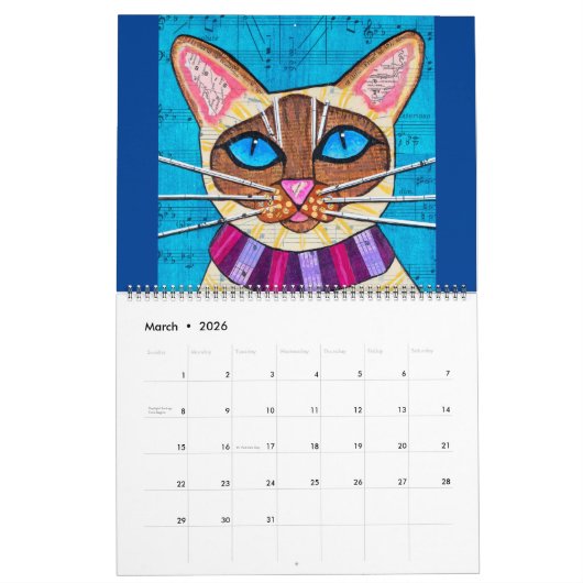 Dier Kalender (Mar 2026)