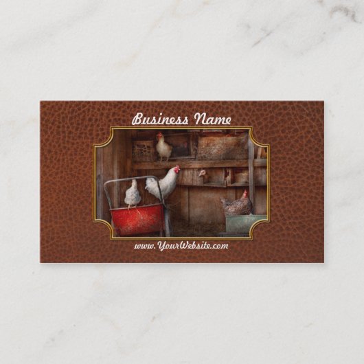 Dier - Kip - De eend is een spion Visitekaartje (Voorkant)