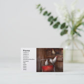 Dier - Kip - De eend is een spion Visitekaartje (Staand voorkant)