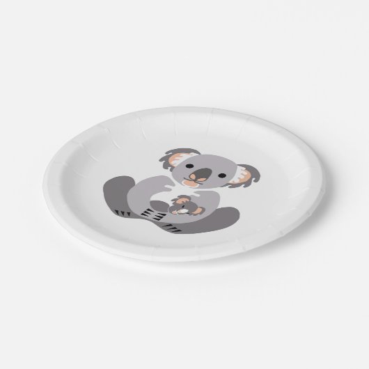 Dier - KOALA - Aussie wildlife - Feest Papieren Bordje (Gekanteld)