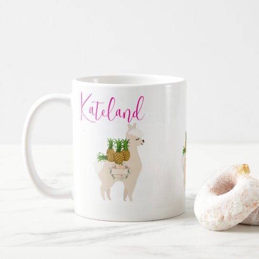 Dier Koffie Bloemige Mok (Met donut)