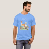 Dier konijn egel Avery vriend T-shirt (Voorkant volledig)