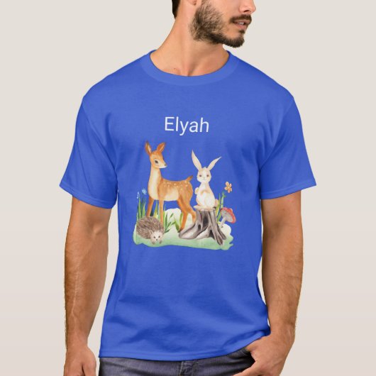 Dier konijn egel Elyah vriend T-shirt (Voorkant)