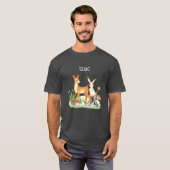 Dier konijn egel Izac grappig T-shirt (Voorkant volledig)