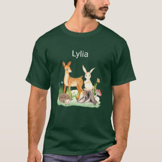 Dier konijn egel Lylia vrienden T-shirt
