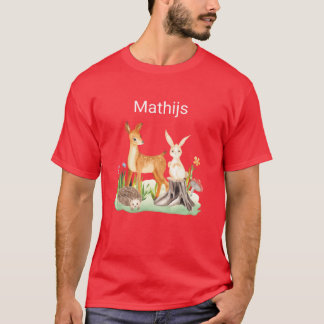 Dier konijn egel Mathijs grappig T-shirt