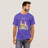 Dier konijn egel Nicki grappig T-shirt (Voorkant volledig)