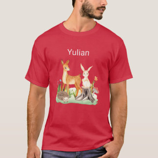 Dier konijn egel Yulian meisje T-shirt