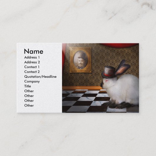 Dier - konijn - Omgekeerd Visitekaartje (Voorkant)