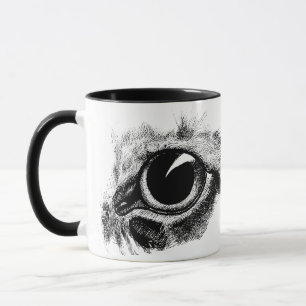 Dier kunst Illustratie Kattenoog Vintage Tekening Mok