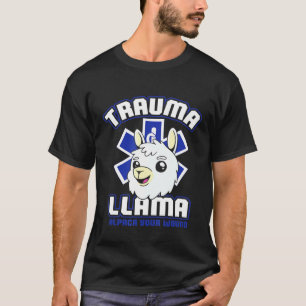 Dier Lama Alpaca Verpleegkundige Student Medisch V T-shirt