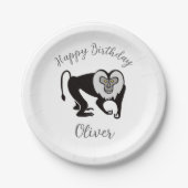 Dier - Leeuwenstaartmakaak - Wildlife - Feest Papieren Bordje (Voorkant)