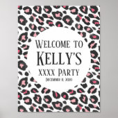 Dier, Leopard, cheetah welkomstbord Poster (Voorkant)