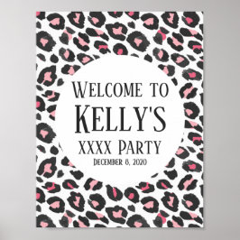 Dier, Leopard, cheetah welkomstbord Poster