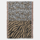 Dier luipaard zebra patroon deken (Voorkant Verticaal)