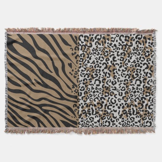 Dier luipaard zebra patroon deken (Voorkant)