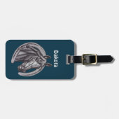  dier met Hoefijzer Sketch Barn Horse Bagagelabel (Voorkant horizontaal)