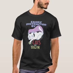 Dier Naaien Kat Kleermaker Kat Eigenaar Haken T-shirt