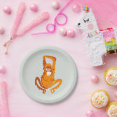 Dier- ORANG-OETAN -Wildlife - Natuur- Feest Papieren Bordje (Feest)