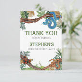 Dier over Snake Reptile Lover Birthday Bedankkaart (Staand voorkant)