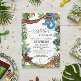 Dier over Snake Reptile Lover Birthday Kaart