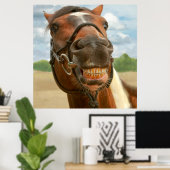 Dier - Paarden - Ik heb eindelijk mijn steun van d Poster (Thuiskantoor)