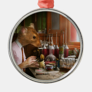 Dier - Rat - De Laboratoriumrat Metalen Ornament