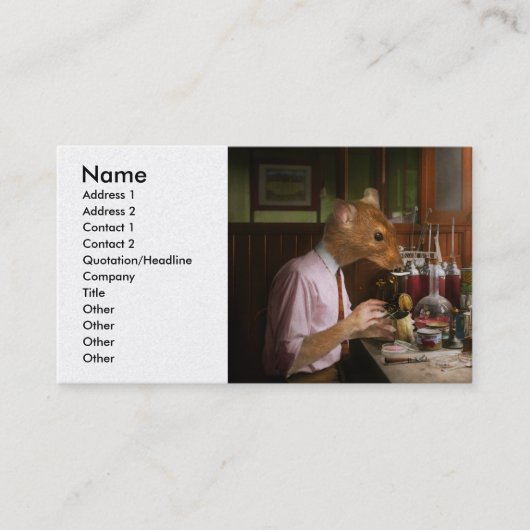 Dier - Rat - het Laboratorium Visitekaartje (Voorkant)
