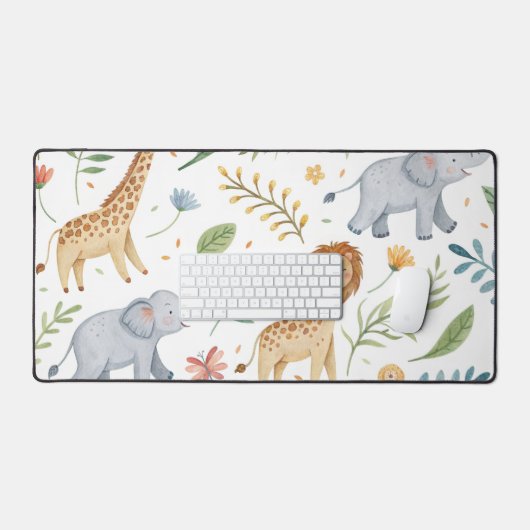 Dier schattig kleurrijk bureaumat (Keyboard & Muis)