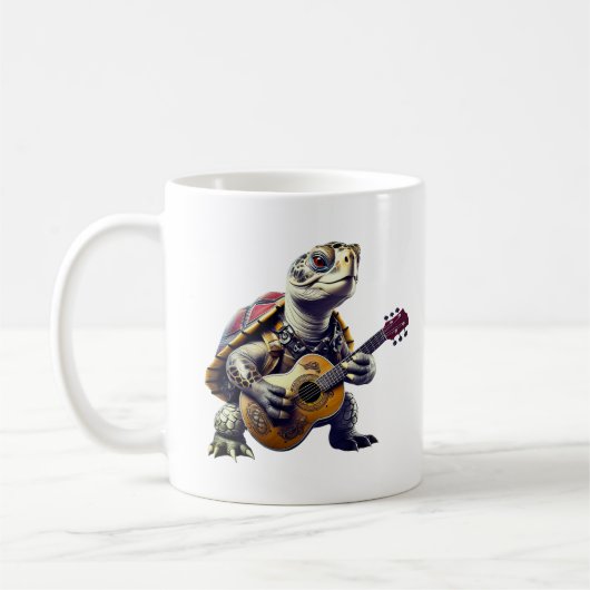Dier Schildpad Cartoon Karikatuur Koffiemok (Links)
