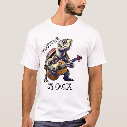 Dier Schildpad Cartoon Karikatuur T-shirt (Voorkant)