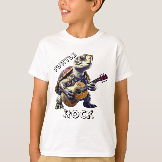 Dier Schildpad Cartoon Karikatuur T-shirt (Voorkant)