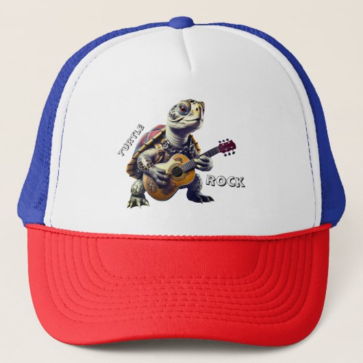 Dier Schildpad Cartoon Karikatuur Trucker Pet (Voorkant)