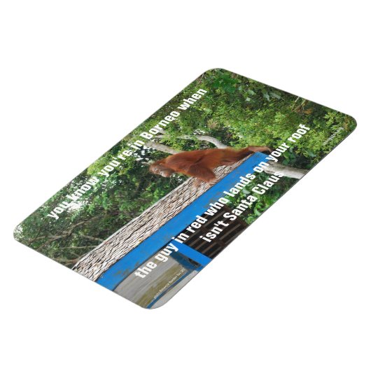 Dier Sinterklaas Borneo Kerstmis Jokes Premium Magneet (Linkerzijde)