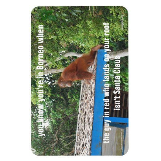 Dier Sinterklaas Borneo Kerstmis Jokes Premium Magneet (Verticaal)