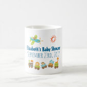 Dier Speelgoed Train en Vliegtuig Baby shower Koffiemok (Center)