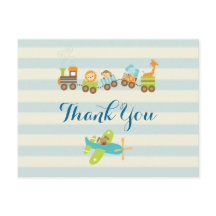 Dier Speelgoed Train en Vliegtuig op Stripes Dank 