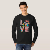 Dier Tech Liefde Veterinair Technicus 1 T-shirt (Voorkant volledig)