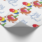 Dier van de geboorte cadeaupapier (Hoek)