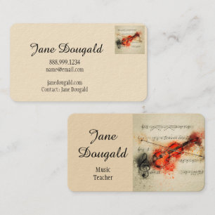 Dier van de Wasbeer van de Waterverf van de pret Visitekaartje