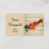 Dier van de Wasbeer van de Waterverf van de pret Visitekaartje (Achterkant)