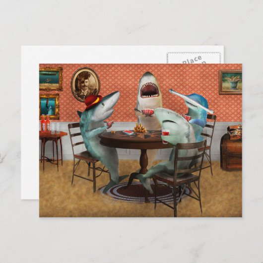 Dier - Vis - Kaarthaaien Briefkaart (Voorkant / Achterkant)